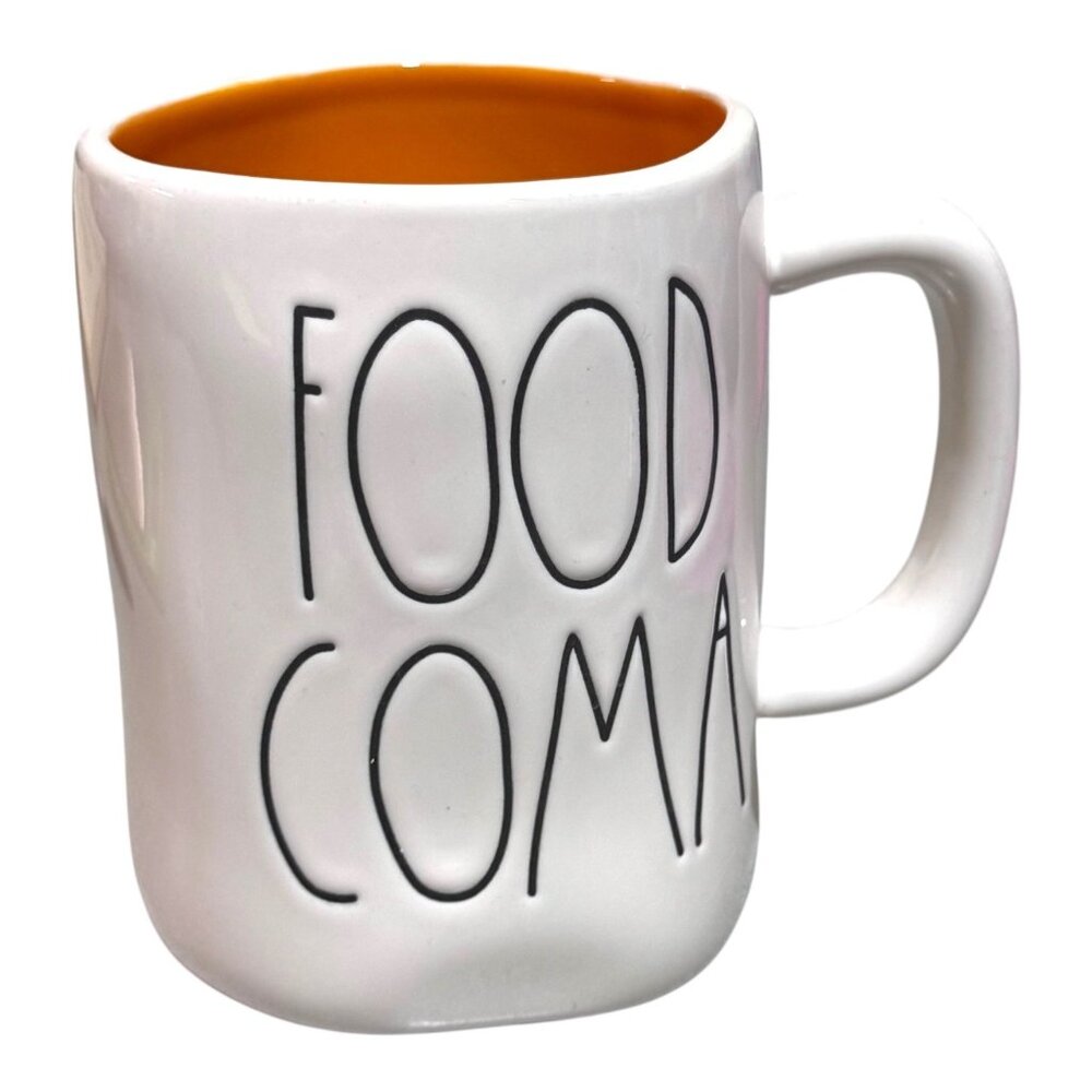 Rae Dunn Halloween Food Coma Mug By Magenta White & Orange Interior Artisan
